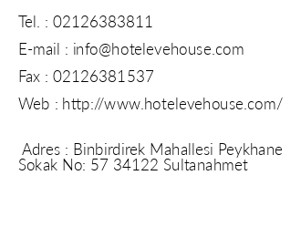 Hotel Eve House iletiim bilgileri